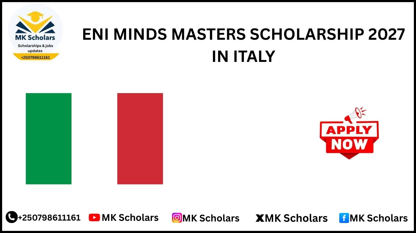ENI MINDS MASTERS SCHOLARSHIP 2027 IN ITALY
